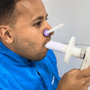 Kit para Espirometria, 100 Filtros Amarelo-M, 100 Bocais e 10 Clips Nasal