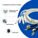 Eletrodo para EEG Concha Alpaca Termo Retrátil 1,30m Kit com 25 Unidades