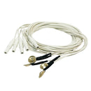 Eletrodo para EEG Concha Alpaca Termo Retrátil 1,30m Kit com 25 Unidades