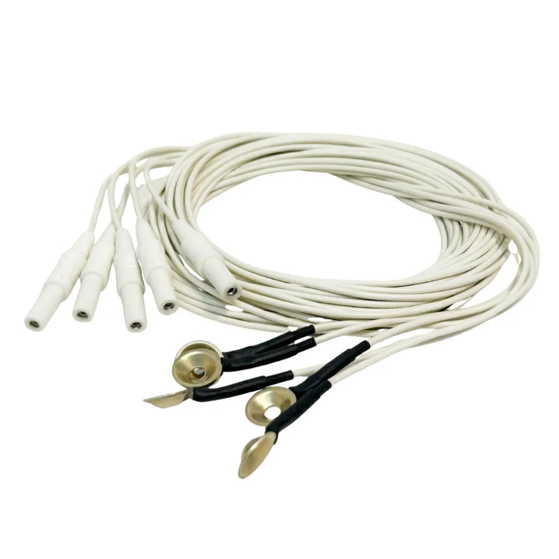Eletrodo para EEG Concha Alpaca Termo Retrátil 1,30m Kit com 25 Unidades