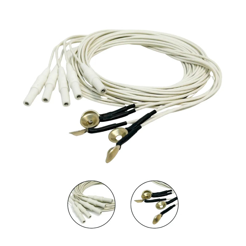 Eletrodo para EEG Concha Alpaca Termo Retrátil 1,30m Kit com 25 Unidades