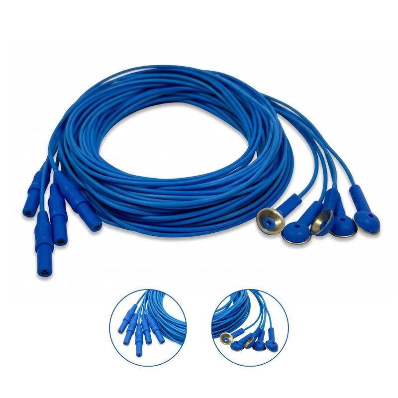 Eletrodo para EEG Concha Alpaca Termo Retrátil 1,60m Kit com 25 Unidades