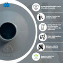 Kit para Espirometria, 100 Filtros Cinza-G, 100 Bocais e 10 Clip Nasal